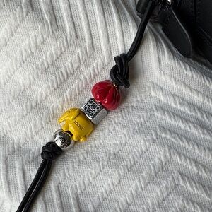 Loewe Dice including Black Leather Strap with Tomato, Elephant and Anagrams